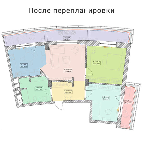Дизайн-проект трехкомнатной квартиры в нежном скандинавском стиле