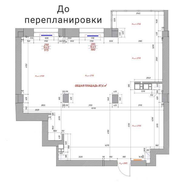Дизайн интерьера трехкомнатной квартиры с элементами лофта
