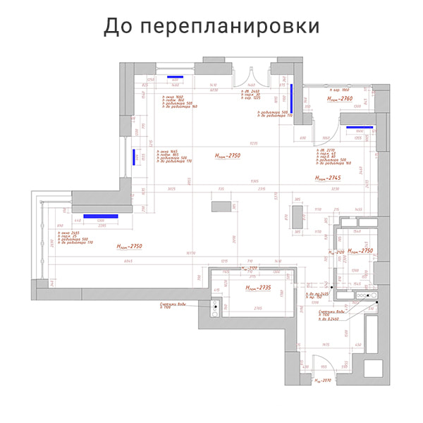 Дизайн интерьера трехкомнатной квартиры в классическом стиле