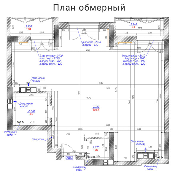 Светлый современный интерьер трехкомнатной квартиры