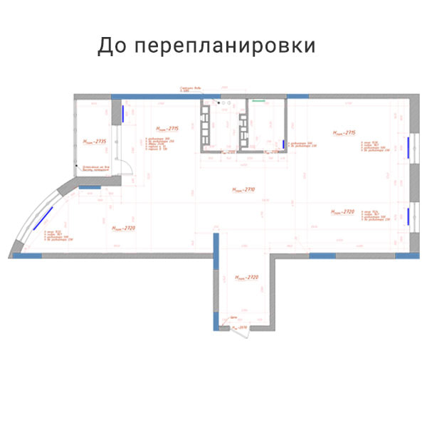 Дизайн четырехкомнатной минималистично-классической квартиры