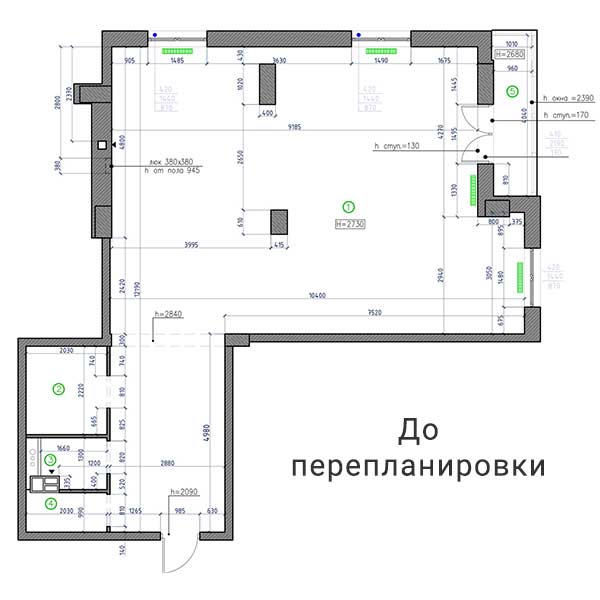 Лаконичный дизайн трехкомнатной квартиры геометричной архитектуры