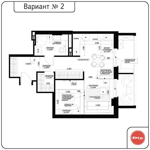 Дизайн-проект квартиры-студии поэтапно с фото и туром в виртуальной реальности vr