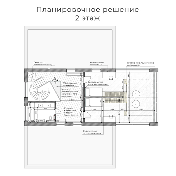 Необычный «киношный» интерьер: современный дизайн коттеджа