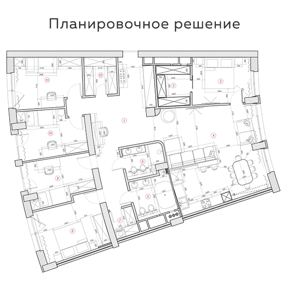 планировка квартиры 150 м