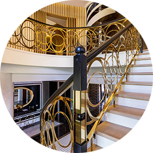 балясина золото перила