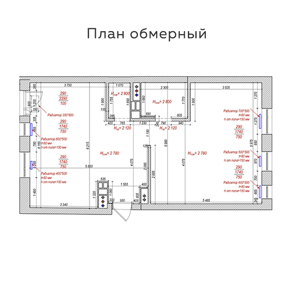 план обмерный