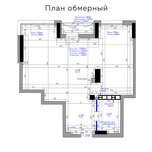 планировка 65 квадратов