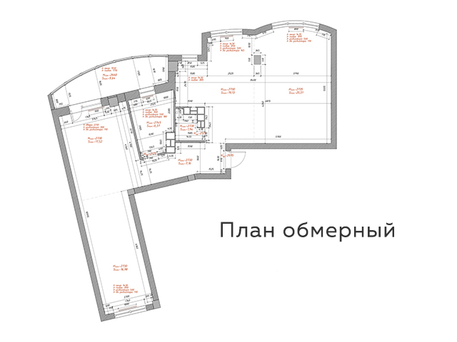 обмерный план