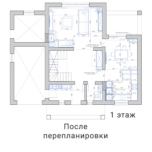 Изысканный интерьер коттеджа с теплой фактурой дерева