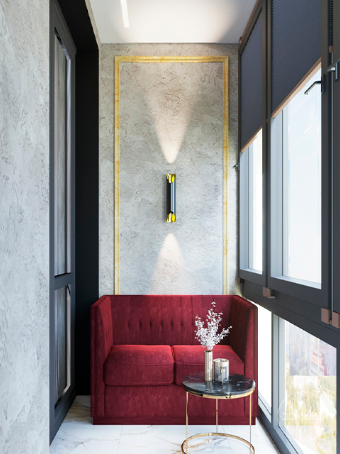 Современный дизайн интерьера квартиры в темно-серых тонах